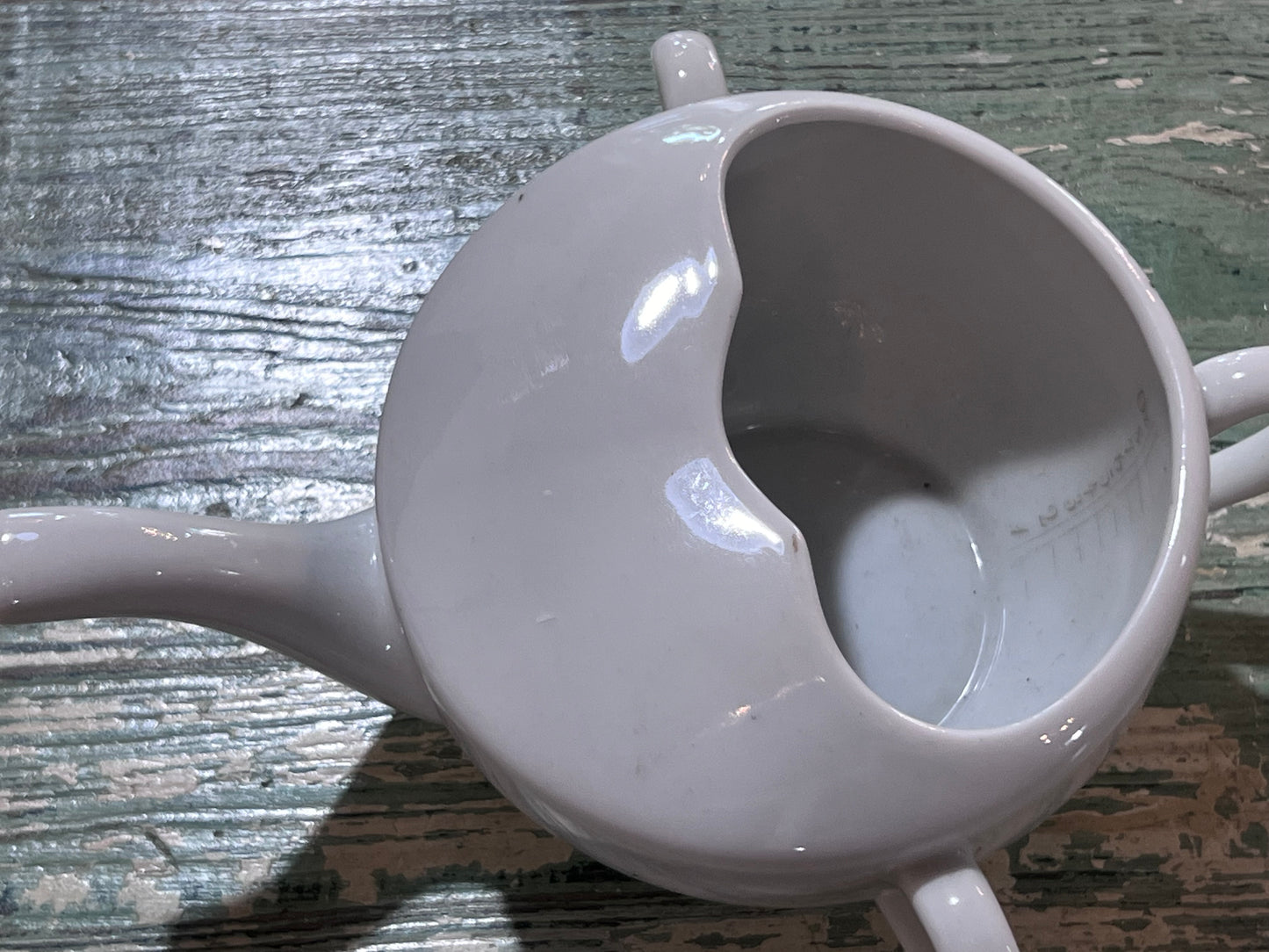 Antique Baby Invalid Feeder Cup Porcelain