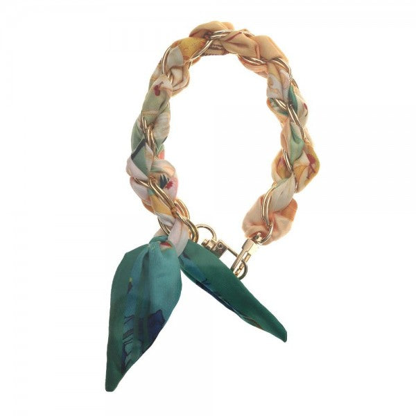 Woven Scarf Phone Chain Ivory