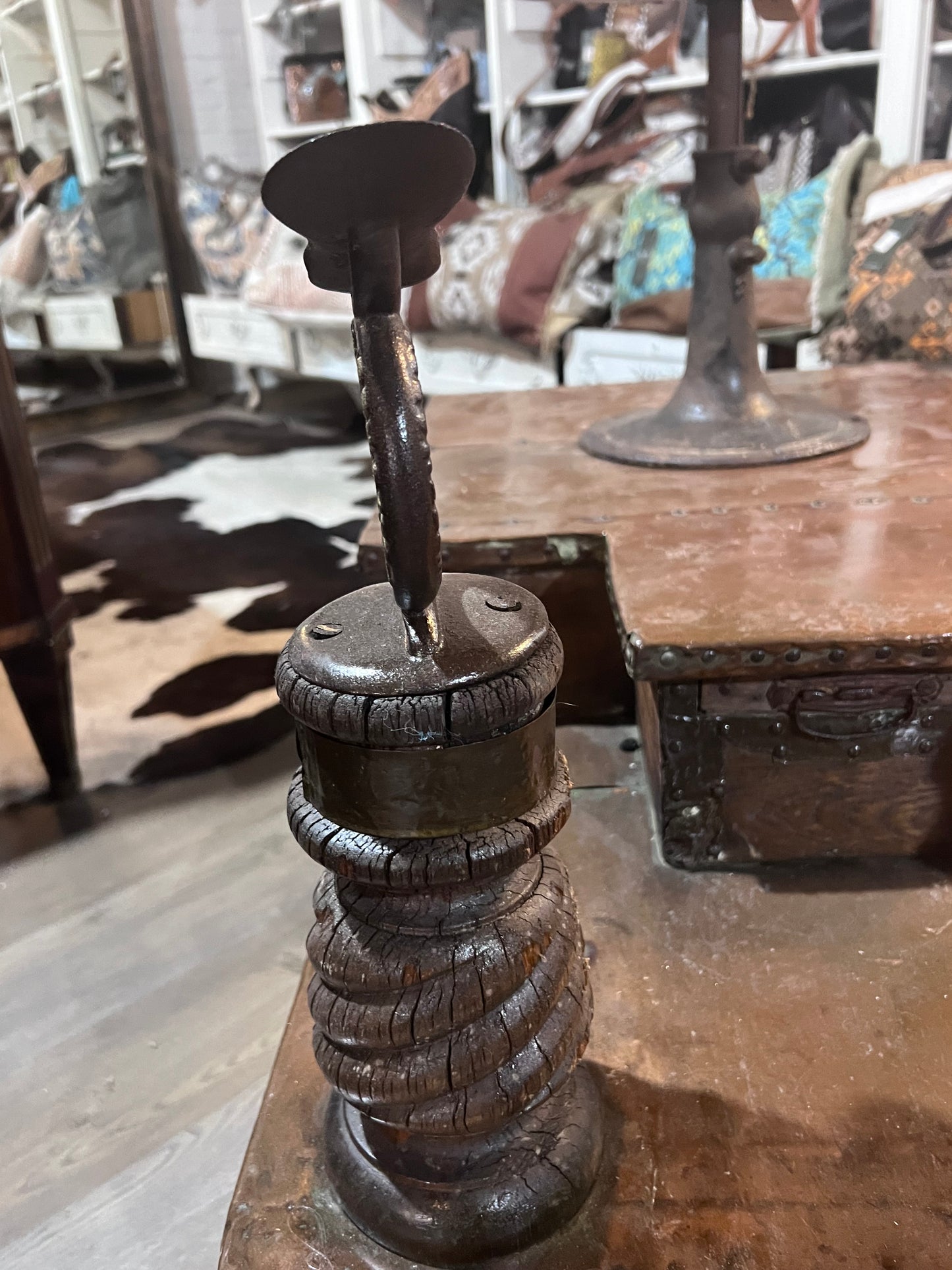 Antique Authentic Whittmore Polishes Shoe Shining Station