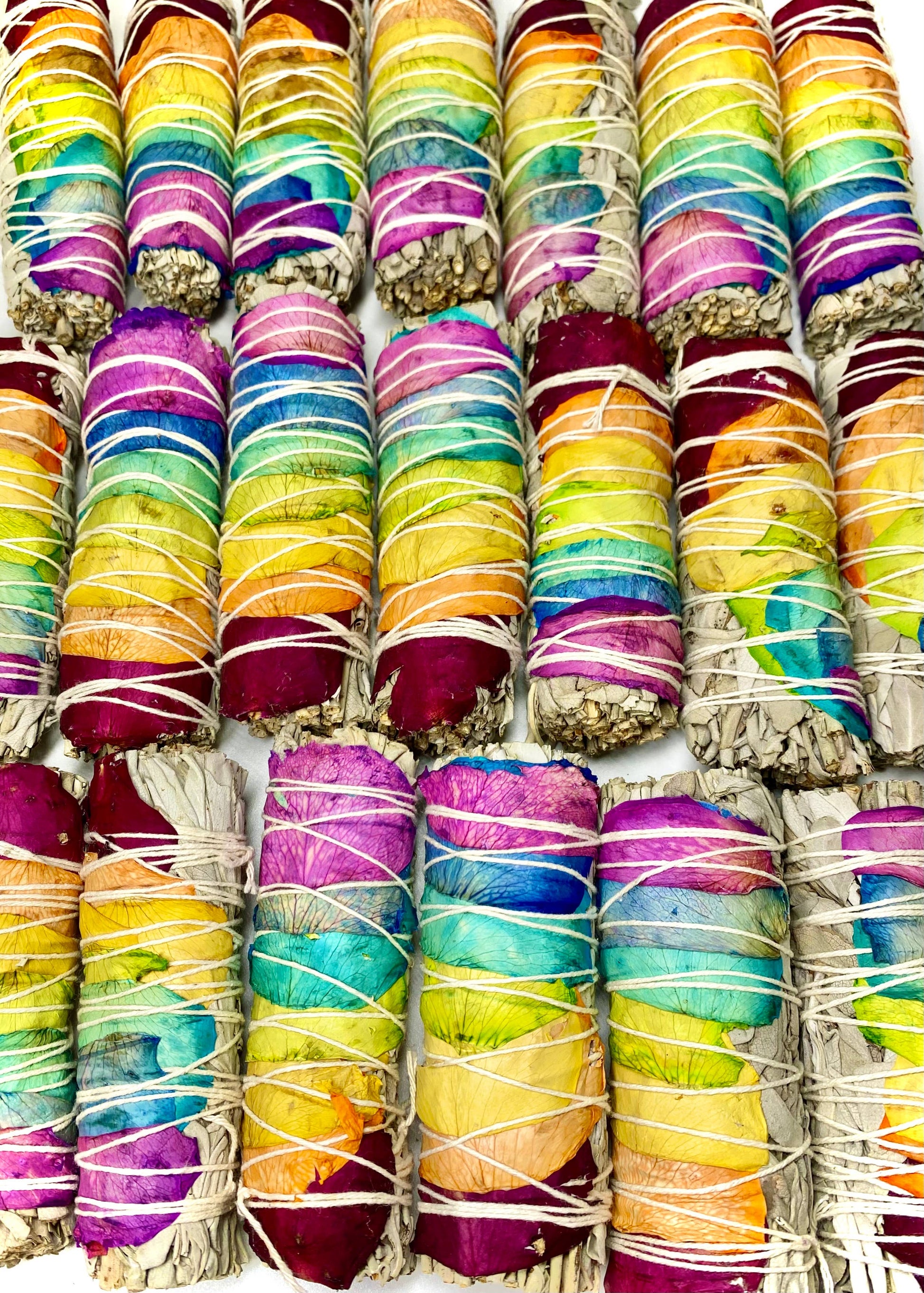 Chakra Rose White Sage Bundles