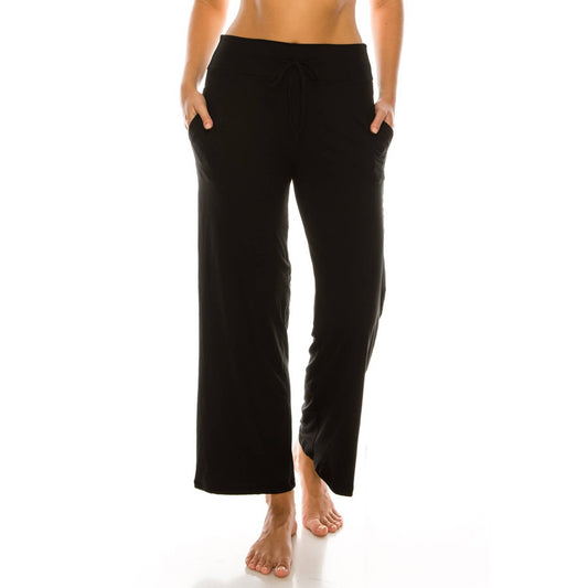 Buttery Soft Pajama Pants with Drawstring: Black