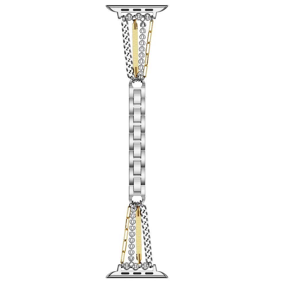 Leo Stainless Steel Band for Apple Watch: Gold / Fits All Models Posh Tech