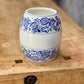 European Blue Floral Ceramic Rice Storage Jar Orlando Estate Auction