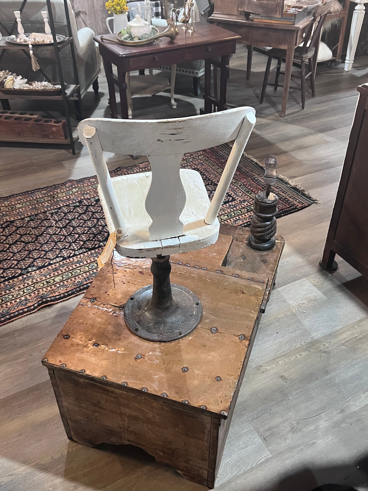 Antique Authentic Whittmore Polishes Shoe Shining Station