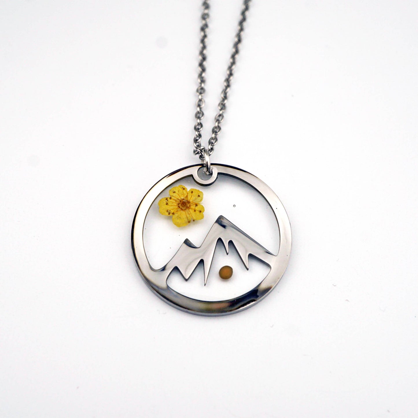 Mountain Mustard Seed Necklace: Stainless Steel