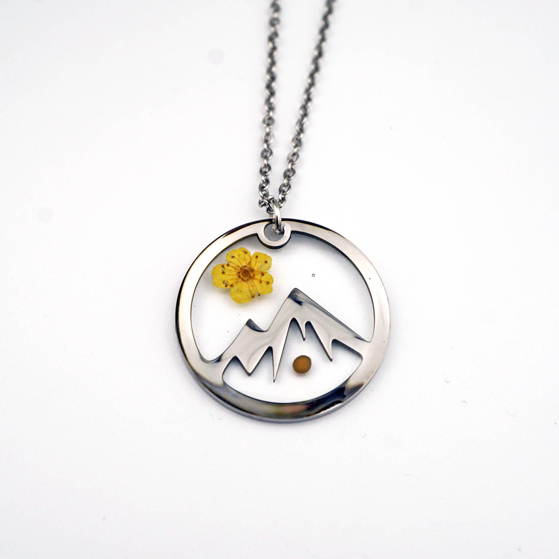Mountain Mustard Seed Necklace: Stainless Steel