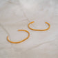 18K Gold PVD You are Loved Engraved Bangle Bracelet: Gold WJW