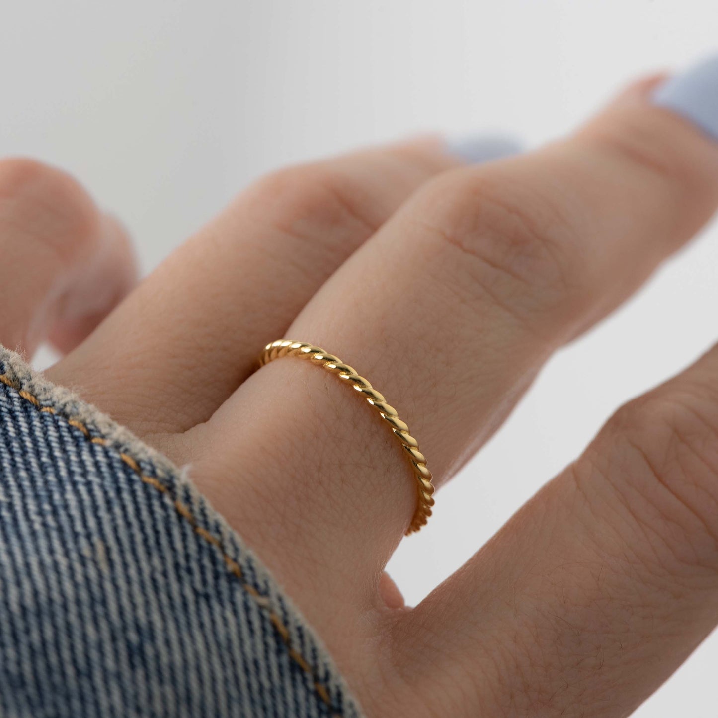 Spiral Stacking Ring: Gold / 8