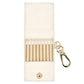 Perfect Match Leather Bag Charm for Airtag®: White Posh Tech