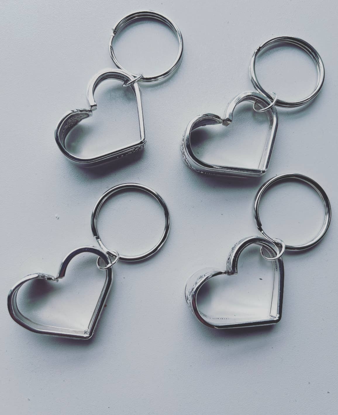 Floating Heart Spoon Keychain