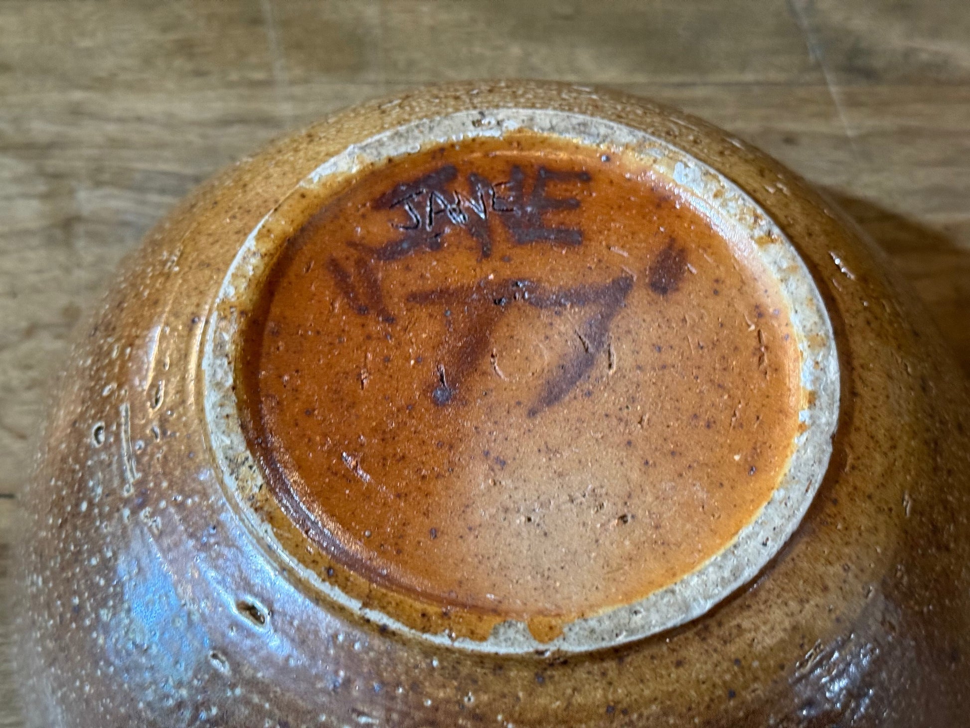 8.25” Rustic Salt Glazed Handmade Bowl