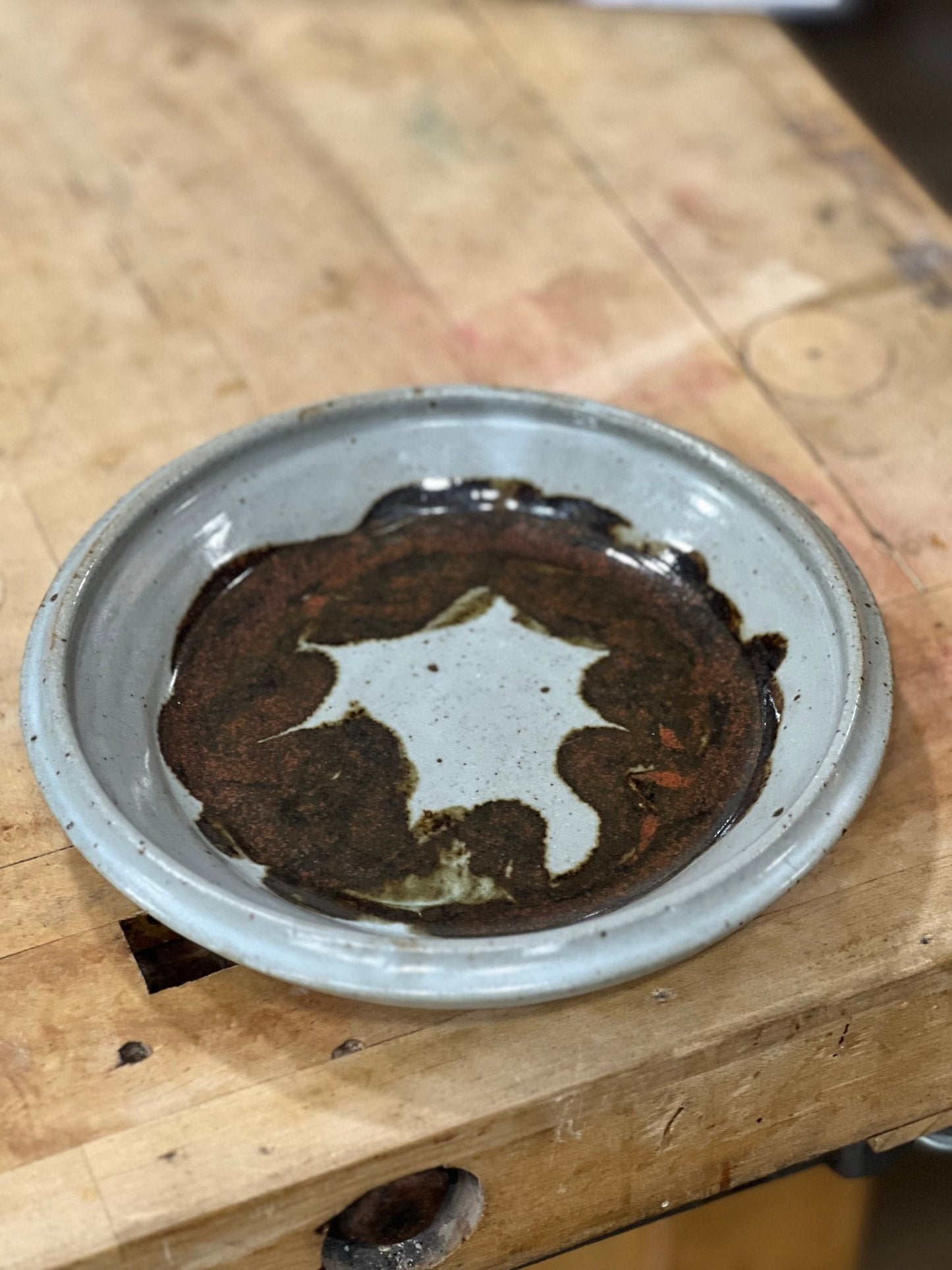 8" Handmade Ceramic Plate 