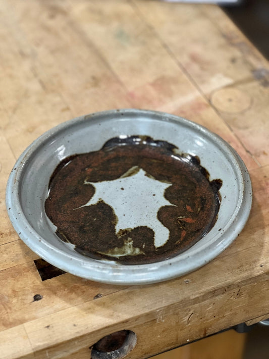 8" Handmade Ceramic Plate - The Mustard Seed Collection, The Seed