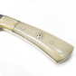 8" Handmade Damascus Steel Hunting & Skinning Knife with Camel Bone Handle, Carbon Steel Blade & Leather Sheath