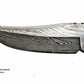 8" Perfect Hunting & Skinning Damascus Steel Fixed Blade Knife | Handmade 1095 4340 Carbon Mix Hand Pounded | Camel Bone Grip ideal for Outdoor Camping includes Sheath - The Mustard Seed Collection, The Seed