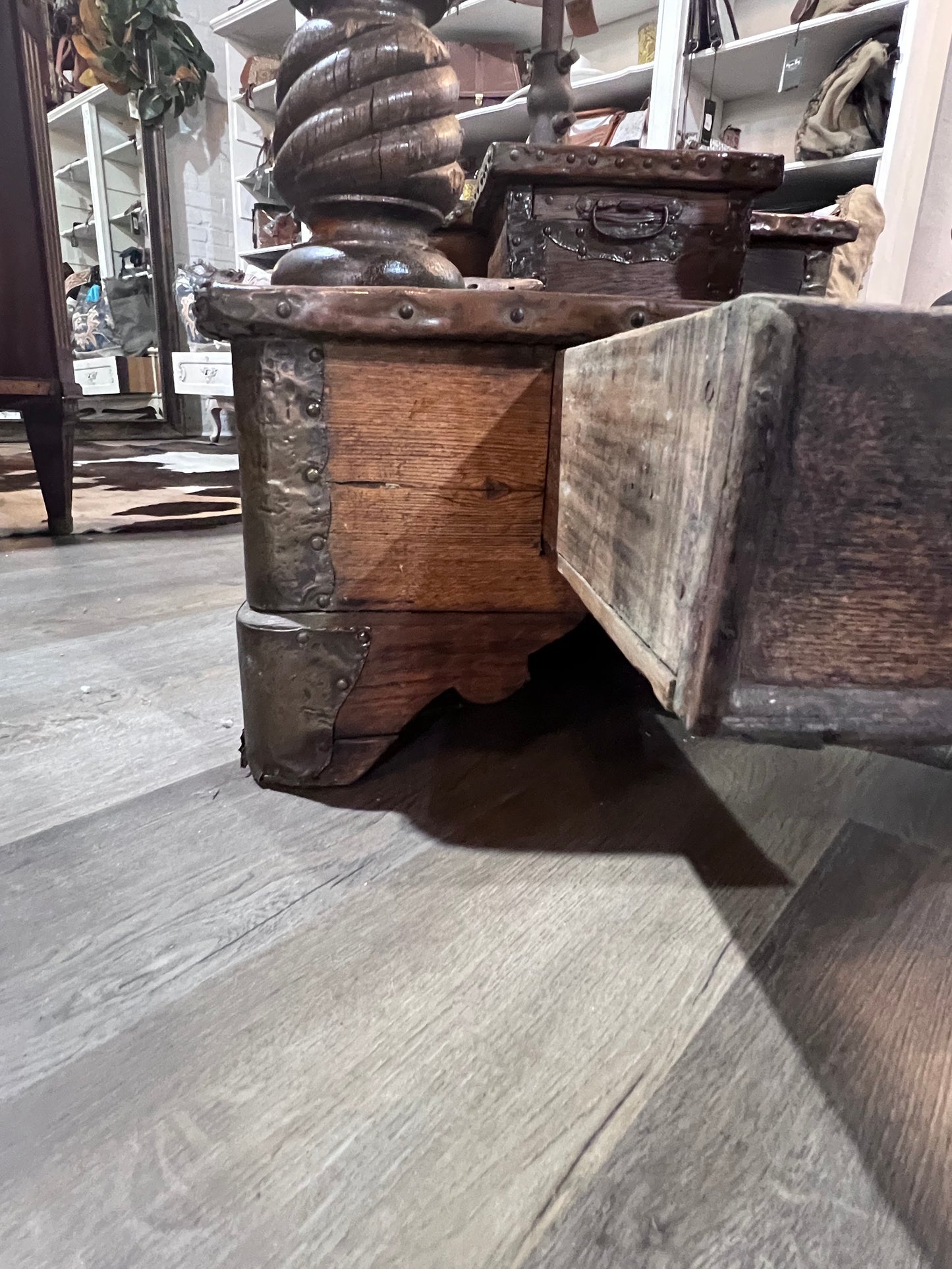 Antique Authentic Whittmore Polishes Shoe Shining Station