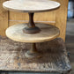 Vintage Wooden Pedestal Riser The Mustard Seed Collection, The Seed