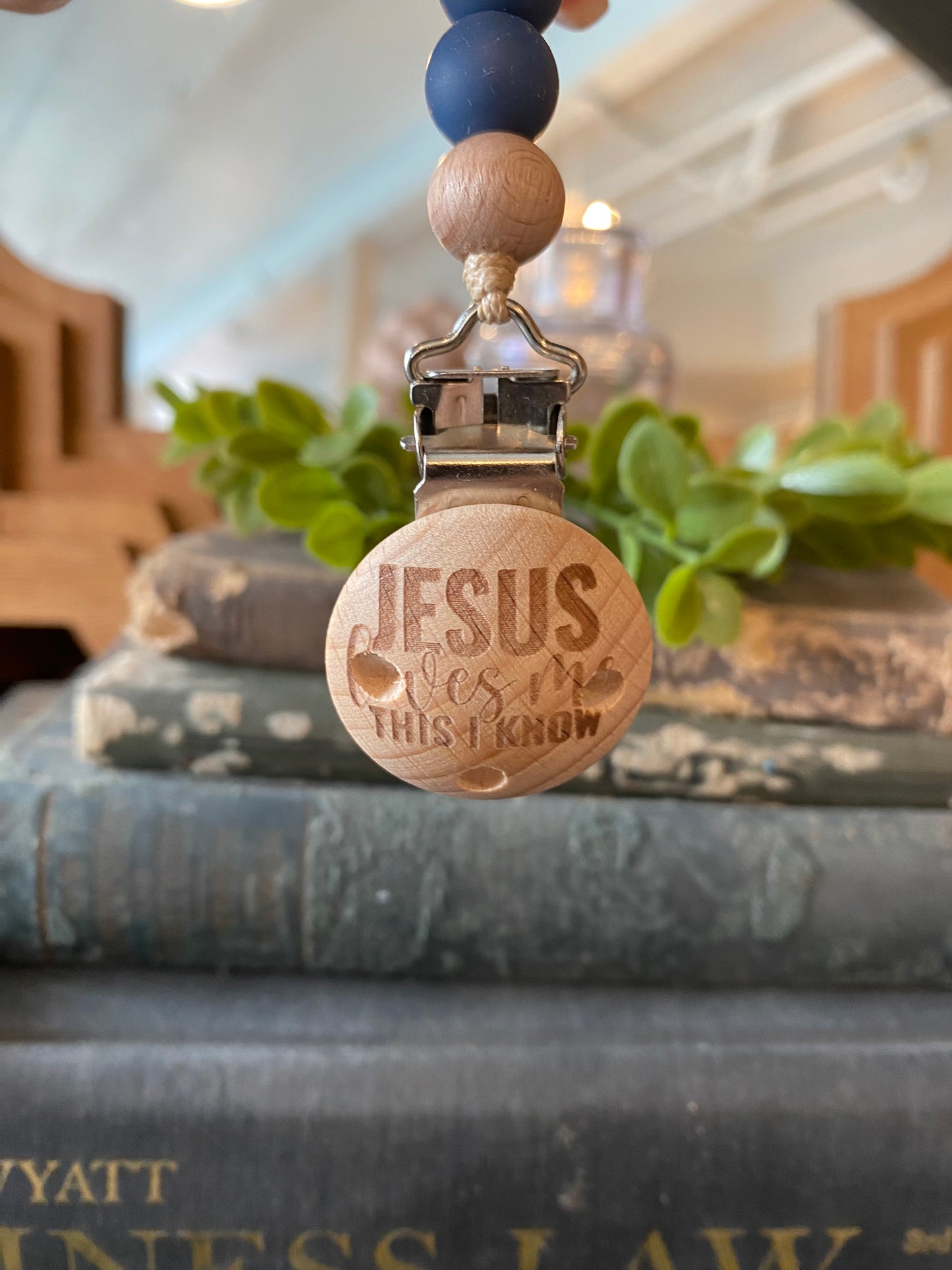 SVF Pacifier Silicone Clip On Tassel Teether