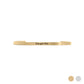 18K Gold PVD You Got This Engraved Bangle Bracelet: Gold WJW