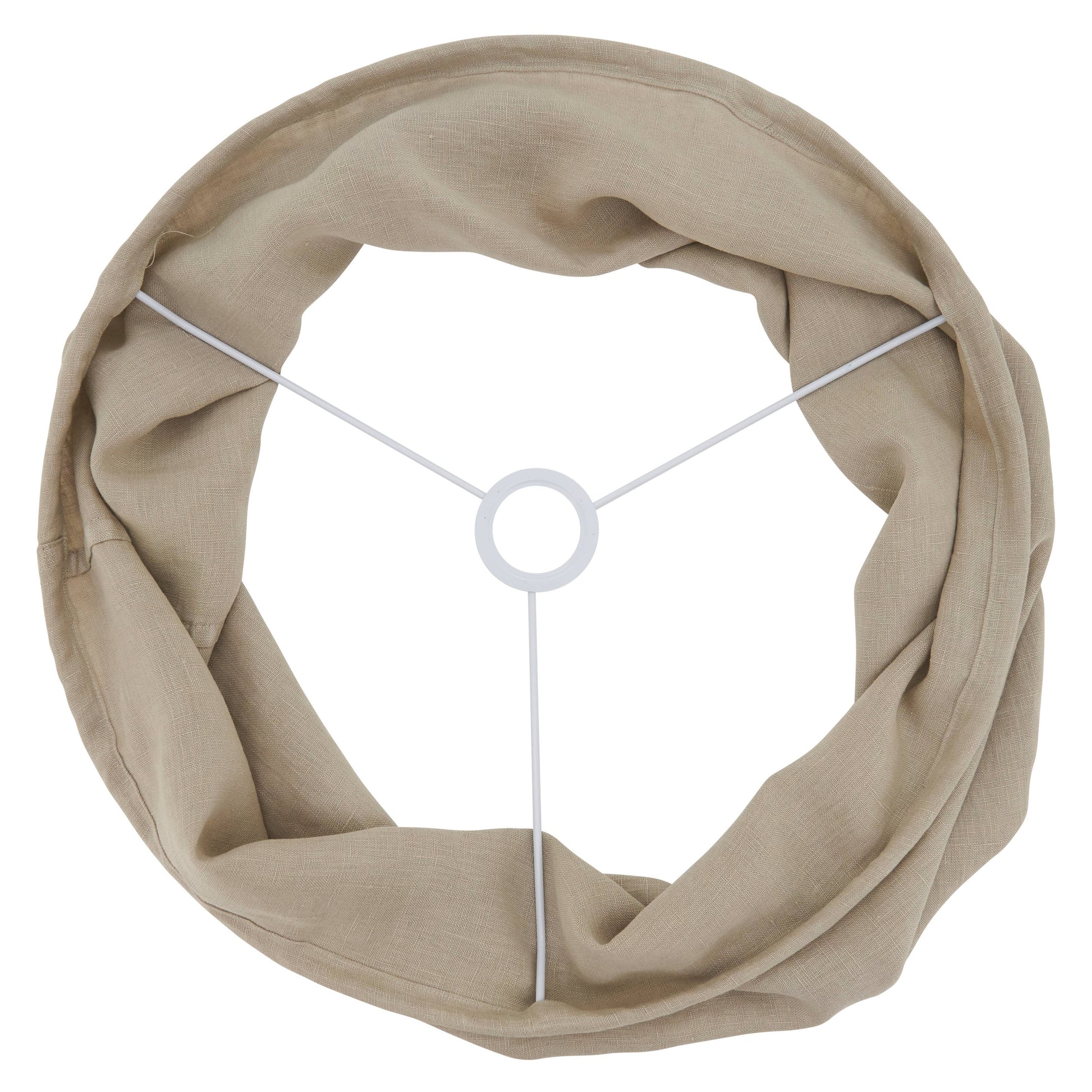 Stonewashed Fringe Lamp Shade: Natural / 12"x18"