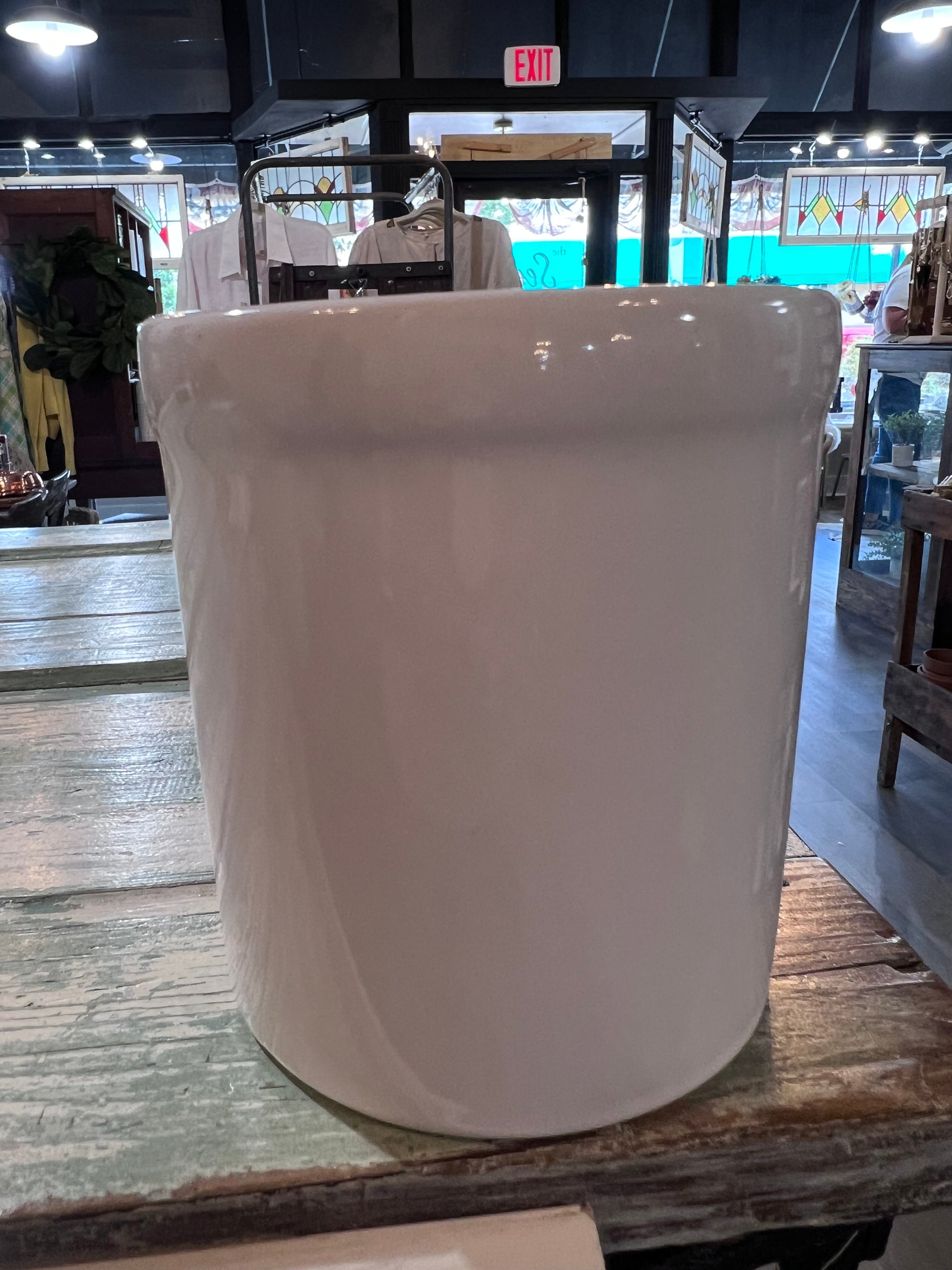 Vintage USA Marked Pottery Utensil Holder