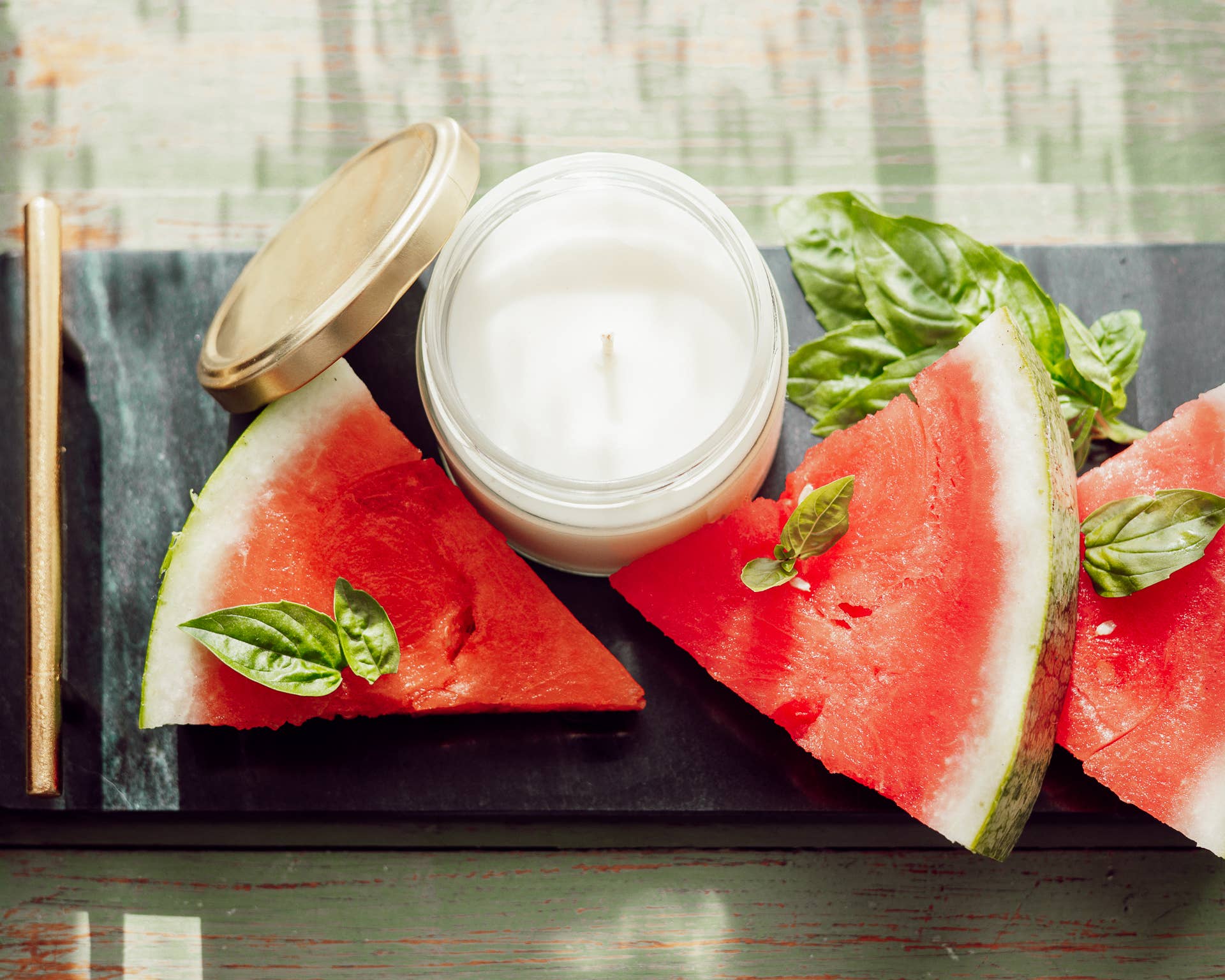 6 oz Melon Basil Candle