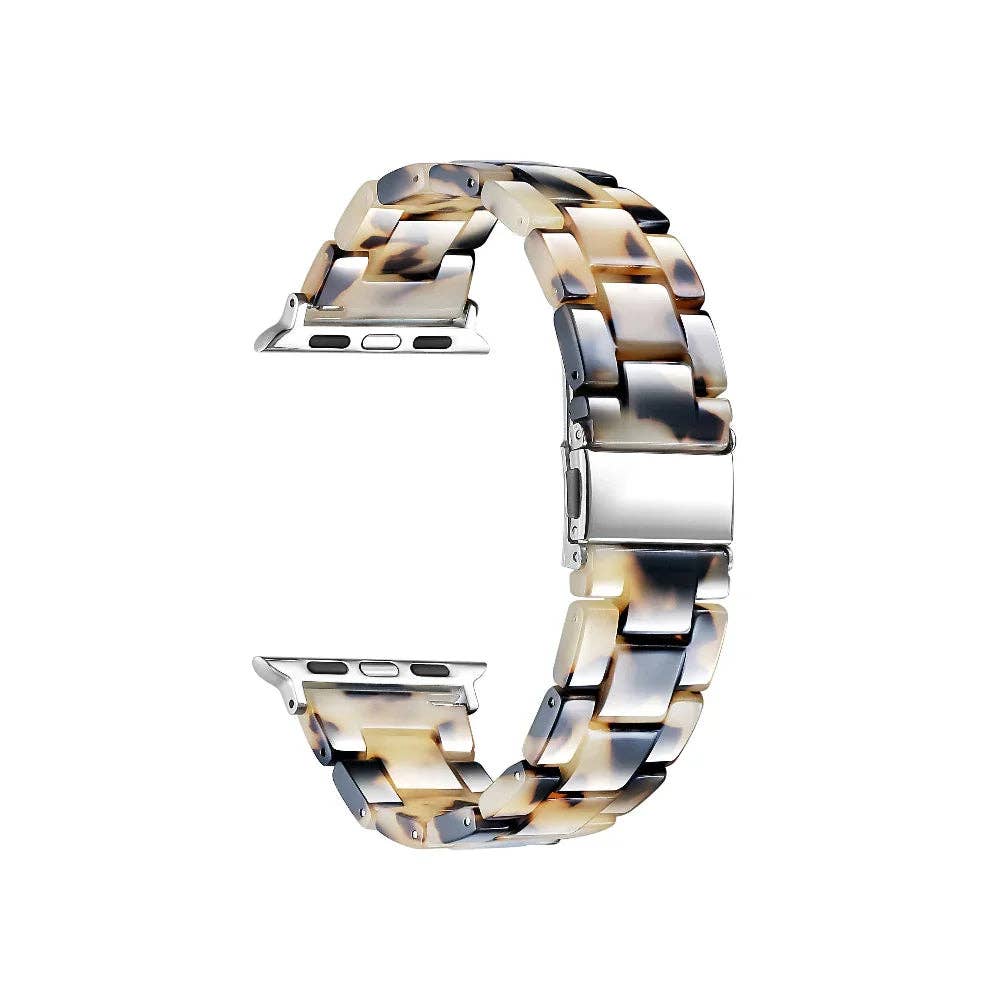 Claire Resin Band for Apple Watch: Light Natural Tortoise / Fits All Models Posh Tech