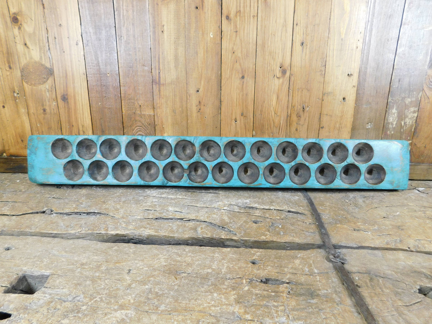Great Buy-Antique Sugar Mold-#26-ER-Turquoise-26 holes-$20 My Amigos Imports