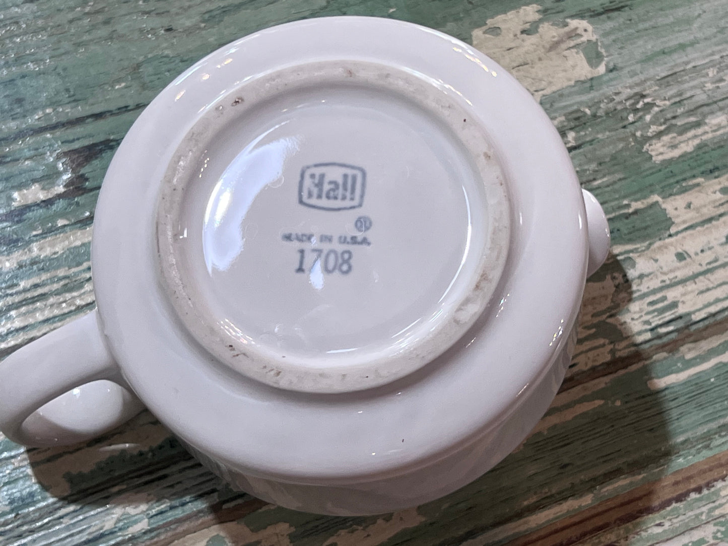 Antique Baby Invalid Feeder Cup Ironstone Hall 1708