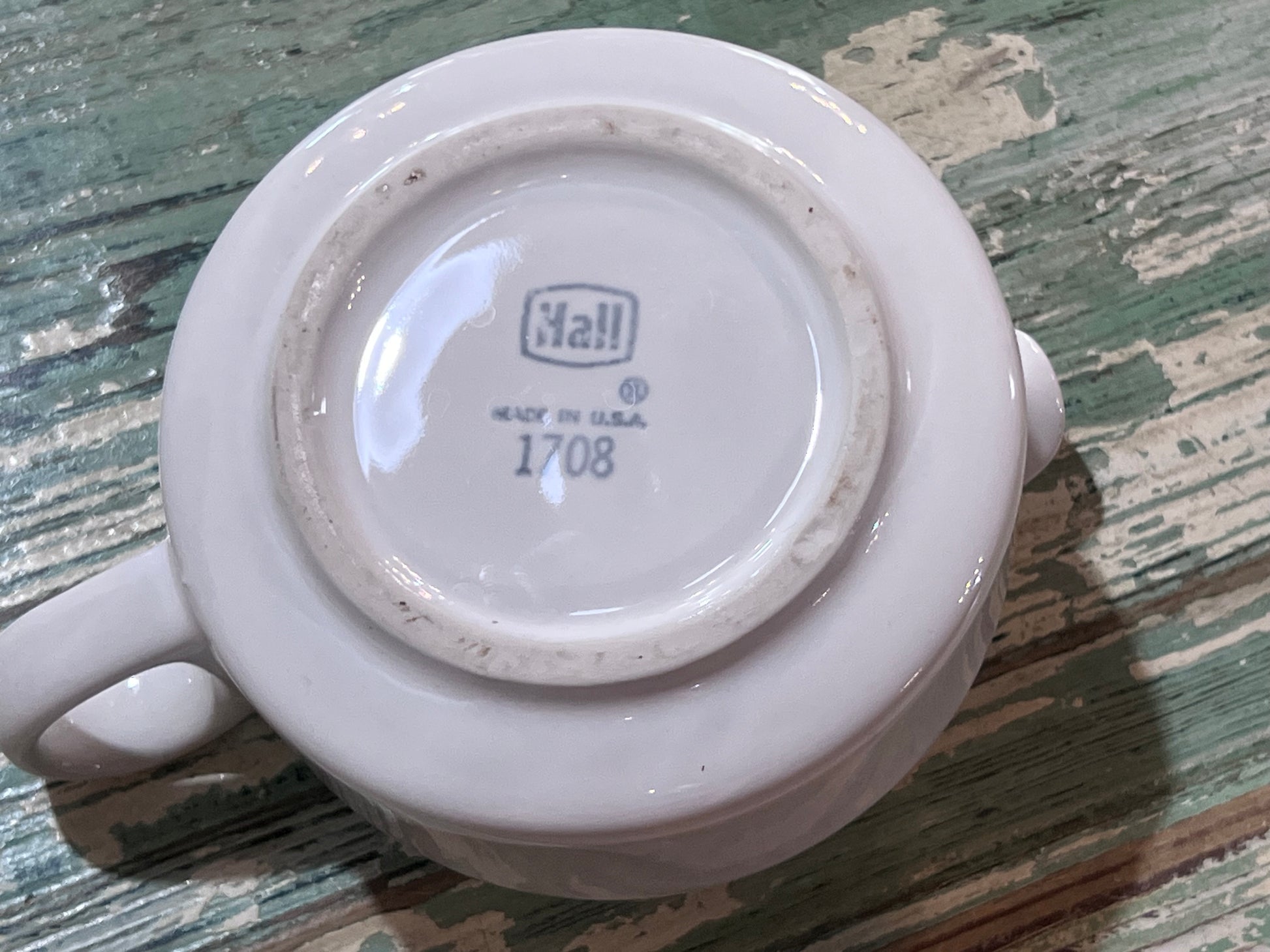 Antique Baby Invalid Feeder Cup Ironstone Hall 1708