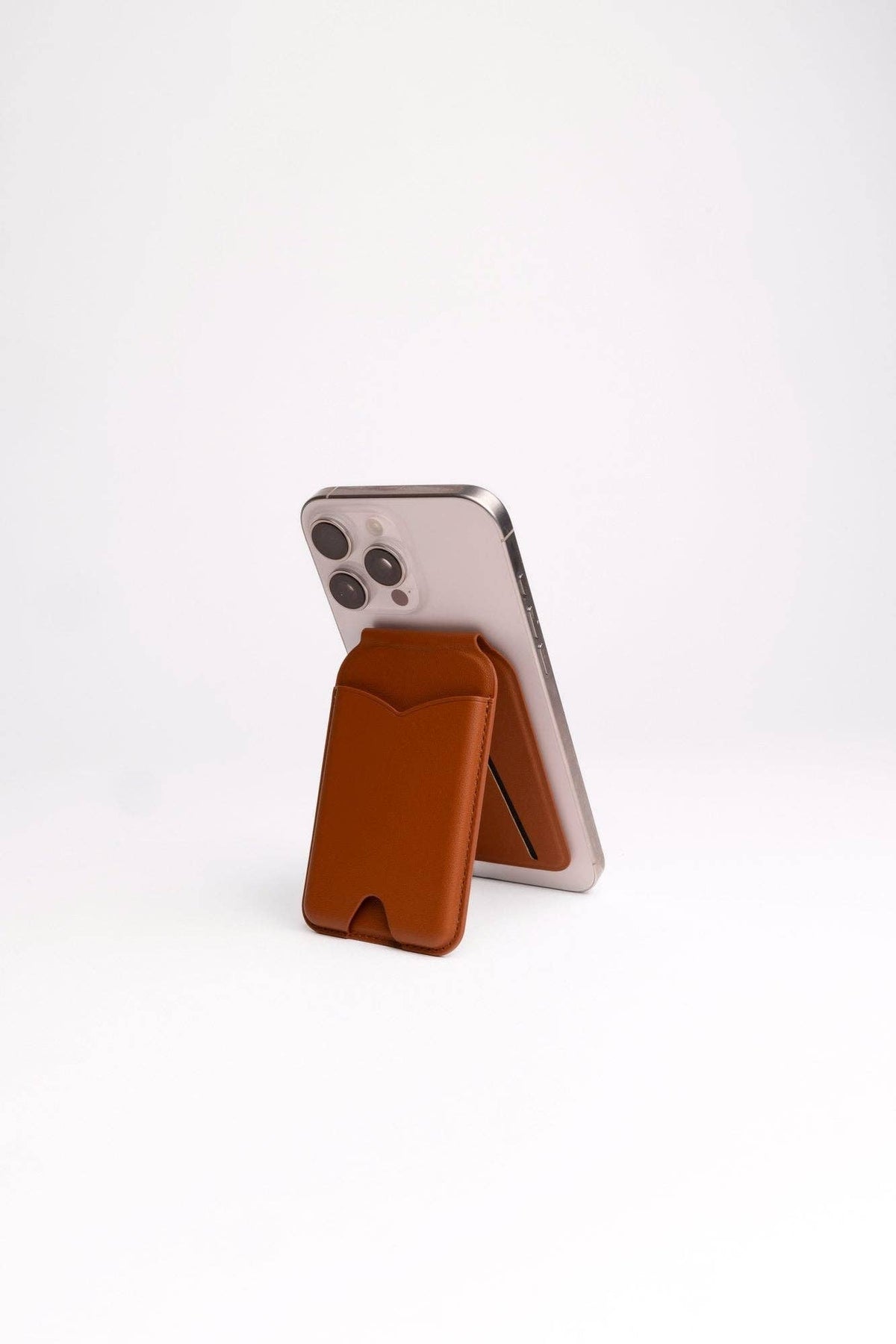 Magnetic Wallet + Mirror Phone Stand: Pink / MagSafe Posh Tech