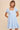 COTTON GAUZE BABYDOLL SHORT SLEEVE HENLEY DRESS: POWDER BLUE / S In Loom