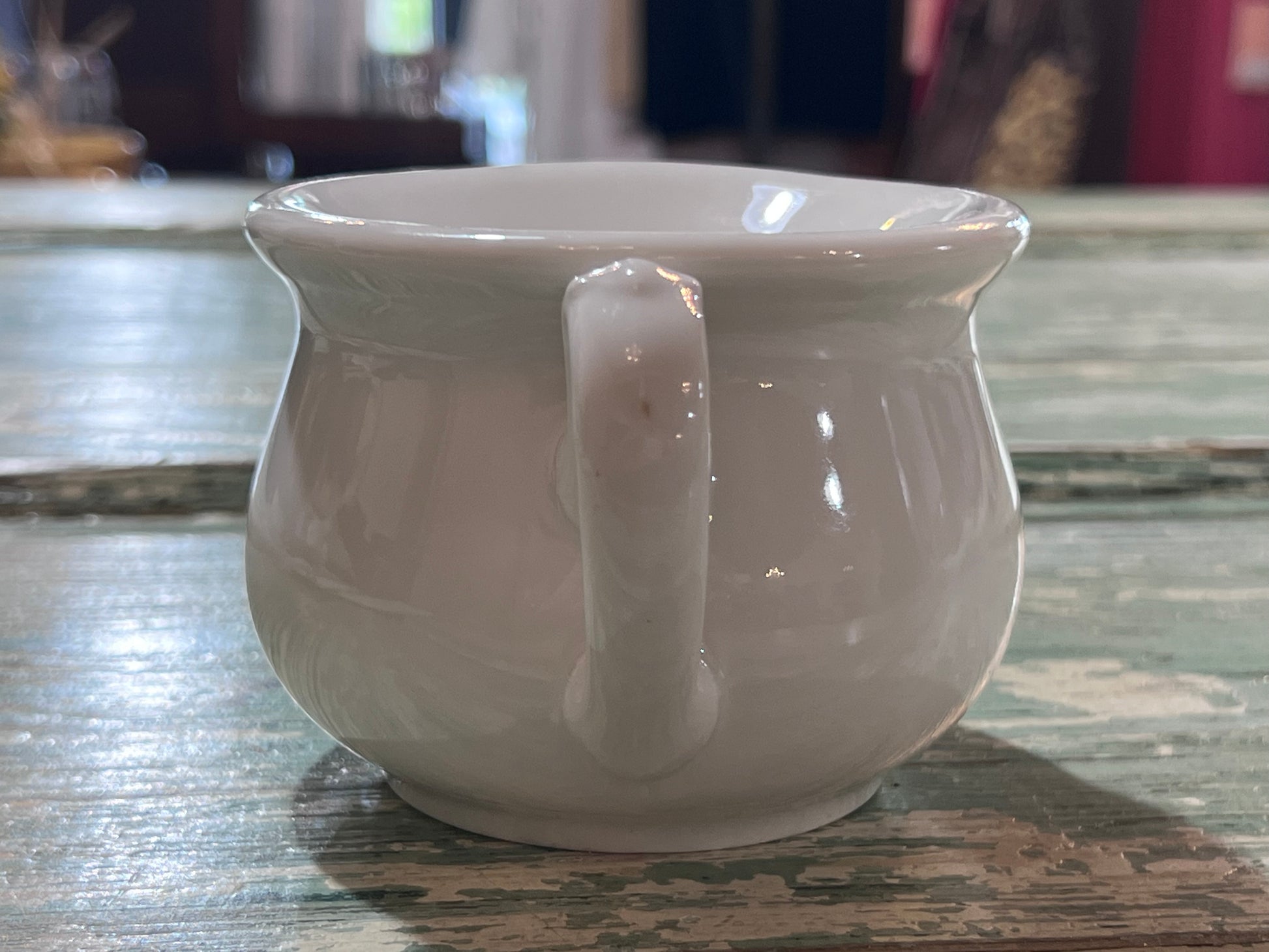 Rare Antique 1876-89 Haviland Lady’s Portable Spittoon White Porcelain