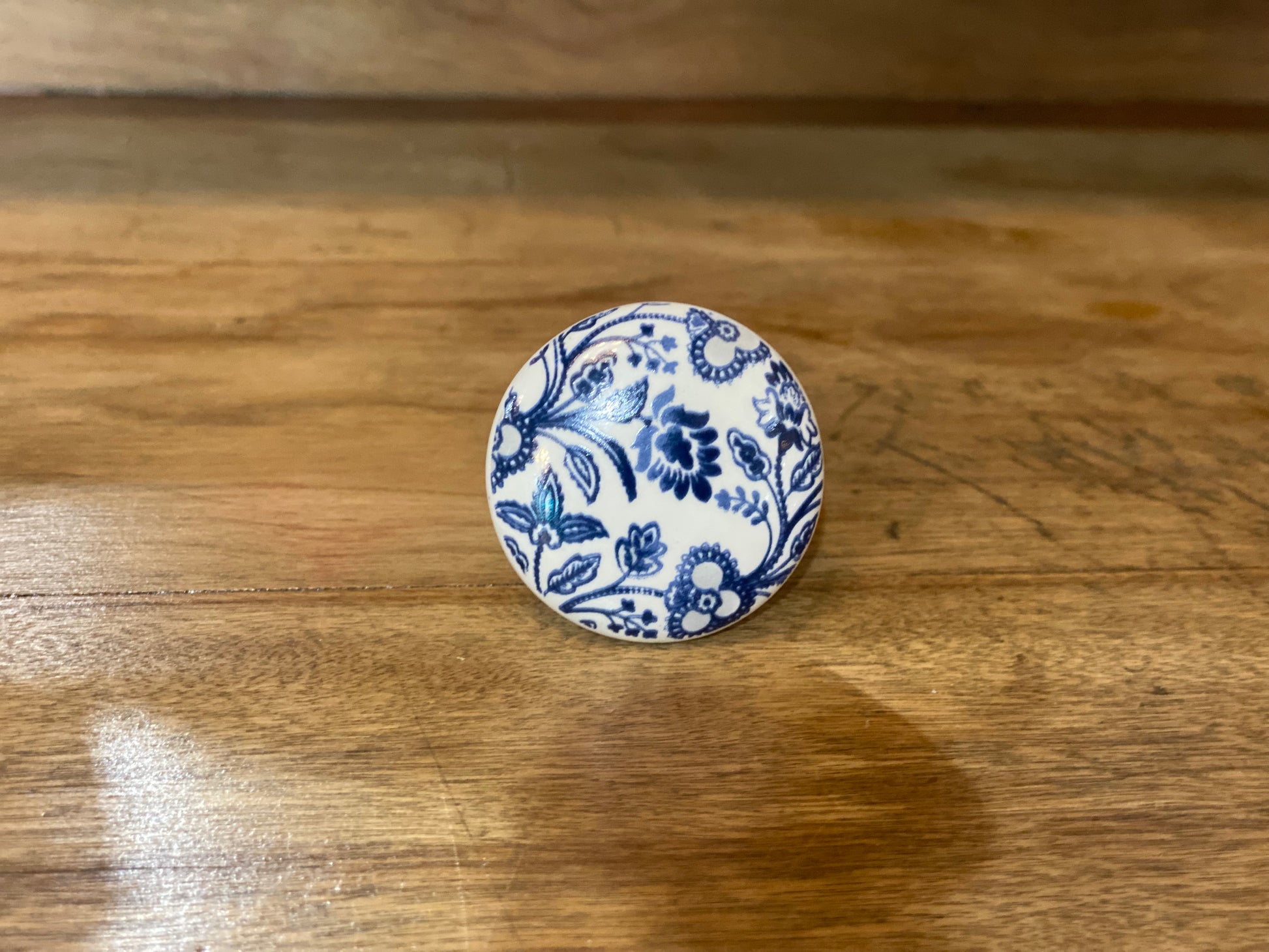 Blue & White Ceramic Knob Design 4