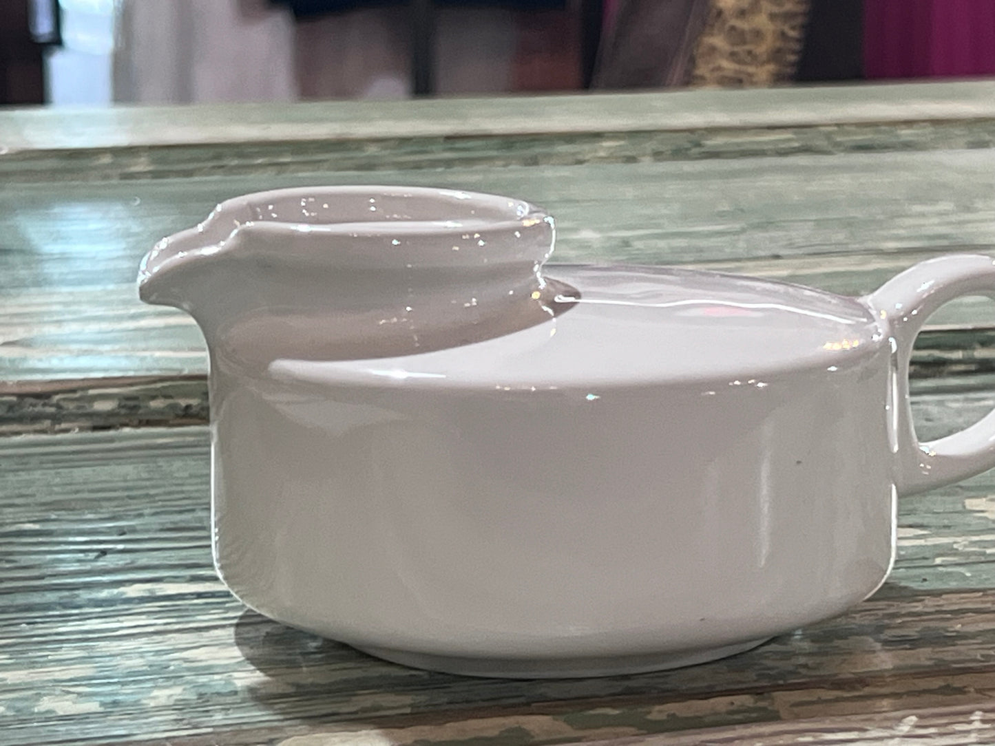 Antique Baby Invalid Feeder Cup Ironstone Hall 1708