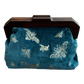 Bees on Royal Blue Pure Cotton Velvet Clutch Bag