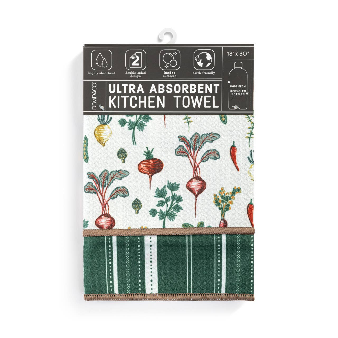 Root Veggies Absorbent Reversible Towel - 18x30in