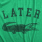 Later Alligator Men's T Shirt: Dark Heather Grey
