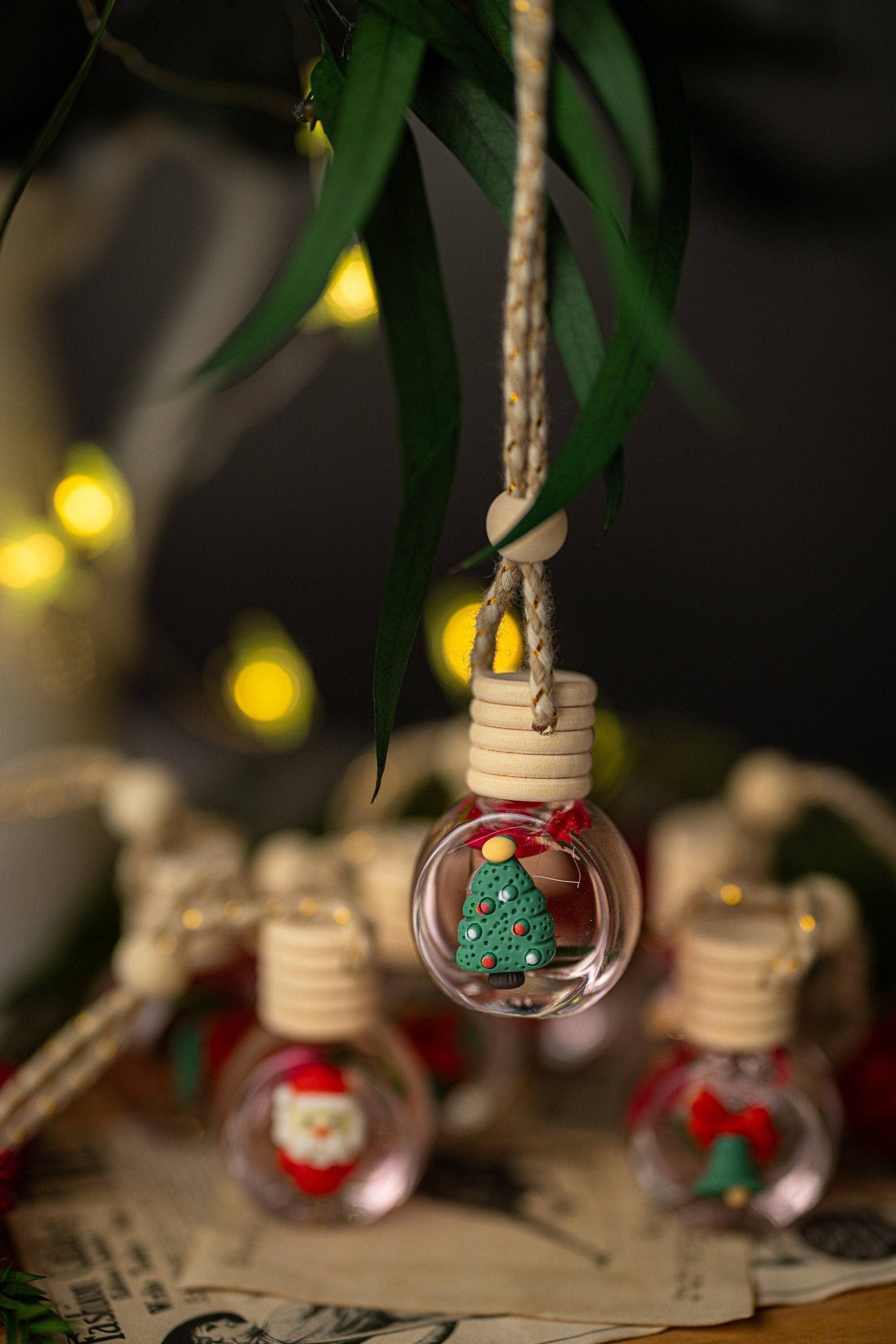 Beautiful Christmas Car Diffuser/Cure Air Freshener/Christmas Scents and more/ Car accessories for women /Luxury: Jingle Bells / Apples&Maple Bourbon