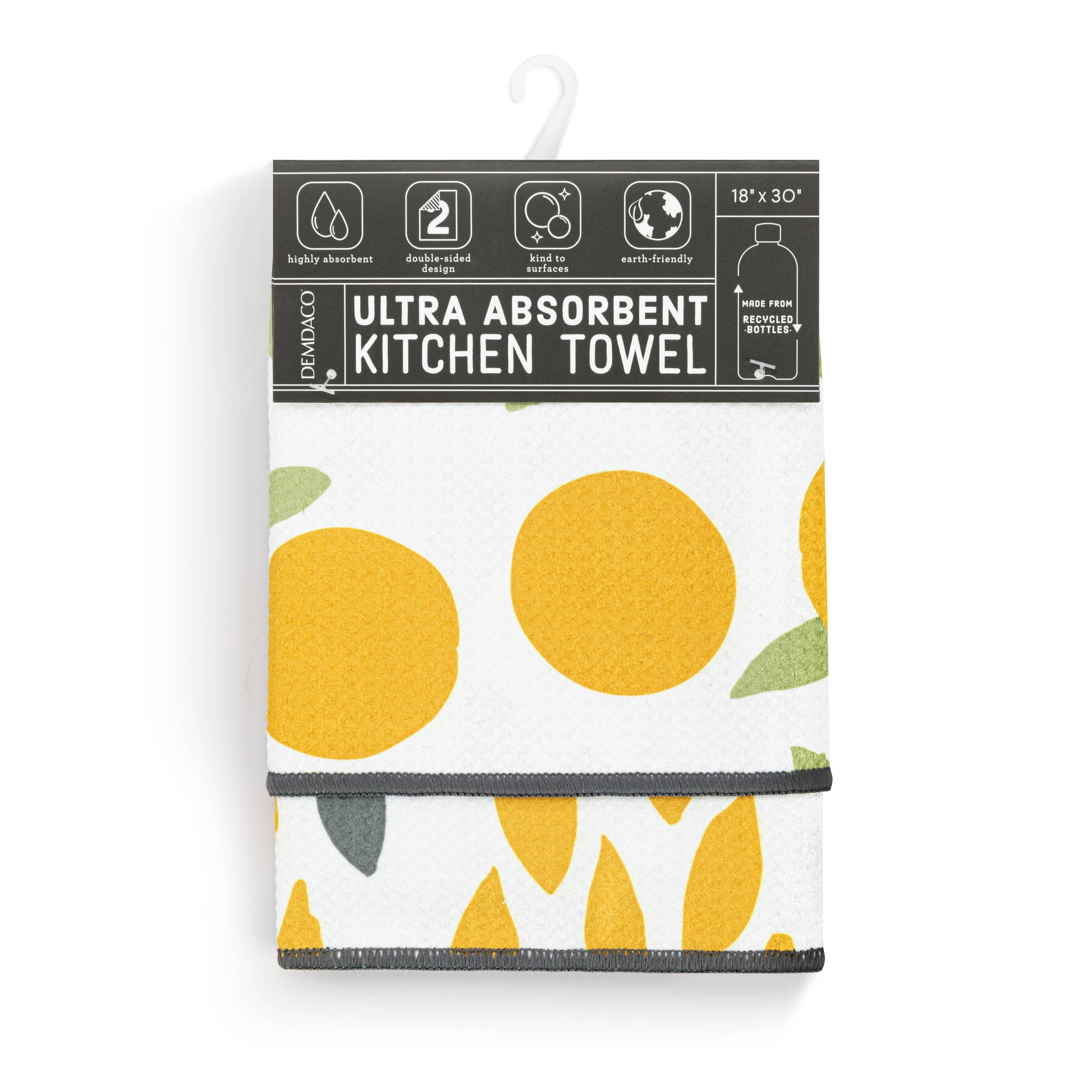 Citrus Orange Absorbent Reversible Towel - 18x30in