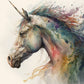 Rainbow Unicorn - A1 size large Decoupage Paper