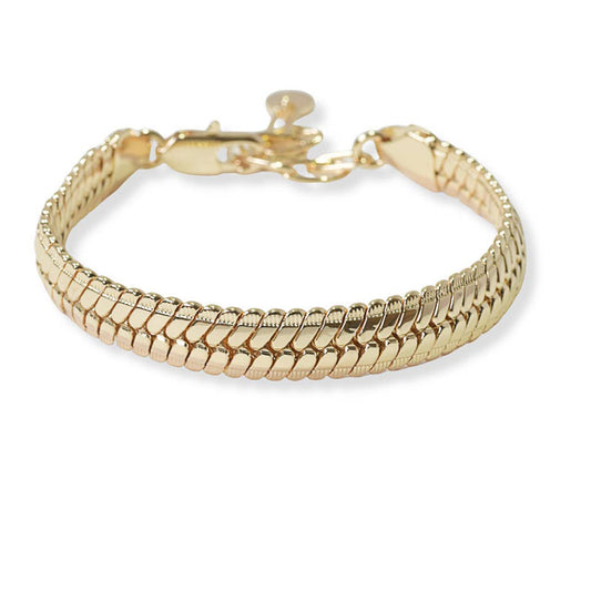 Snake Chain Metal Bracelet: Silver / ONE SIZE