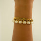 18K Gold PVD Stainless Steel Every day is Engraved Bracelet: Gold WJW