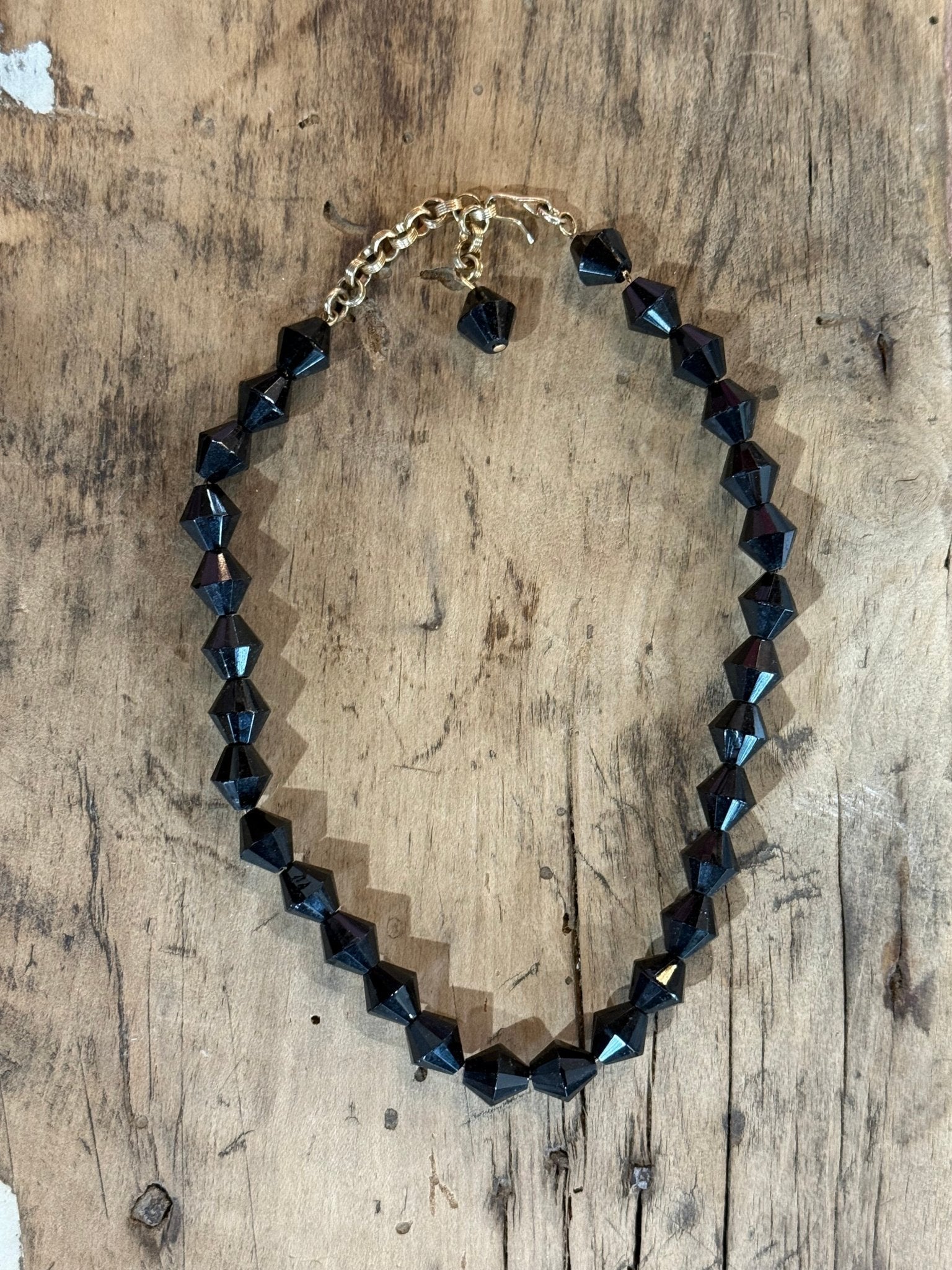 8"Vintage Black Necklace - The Mustard Seed Collection, The Seed