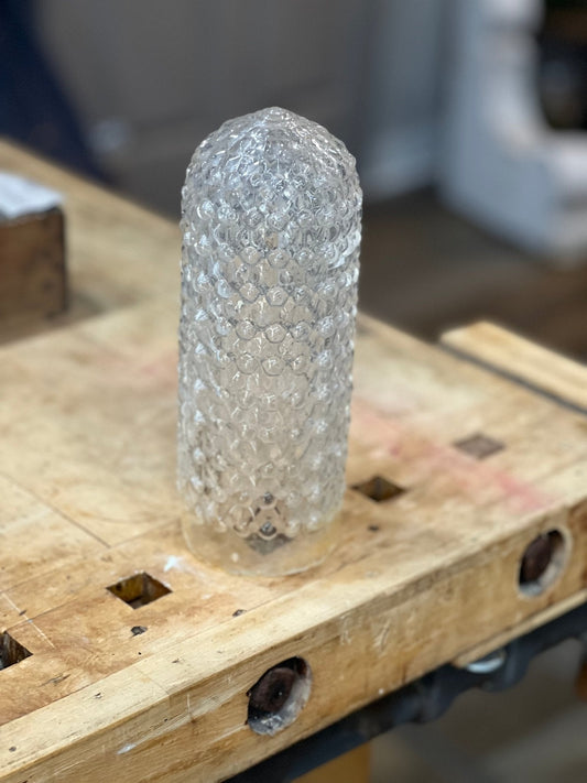 9" Hobnail Glass Dome 
