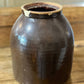 9" Vintage Brown Stoneware Crock - The Mustard Seed Collection, The Seed