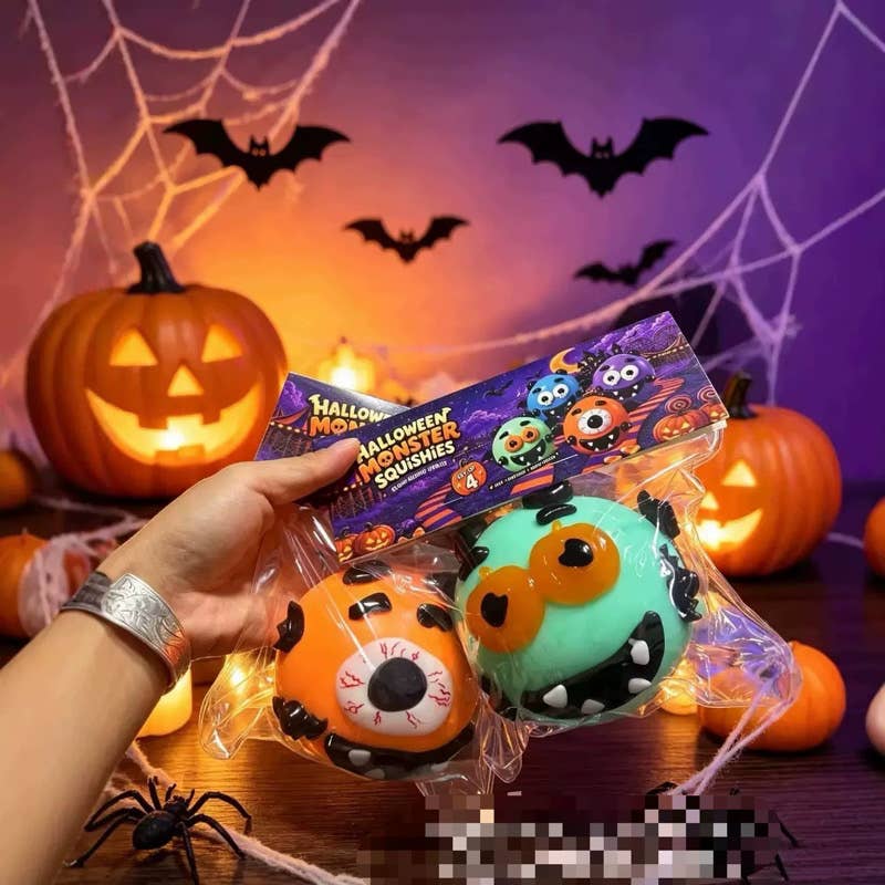 Sensory Toys: Halloween Face Swap Squishers! Barefoot Beauties