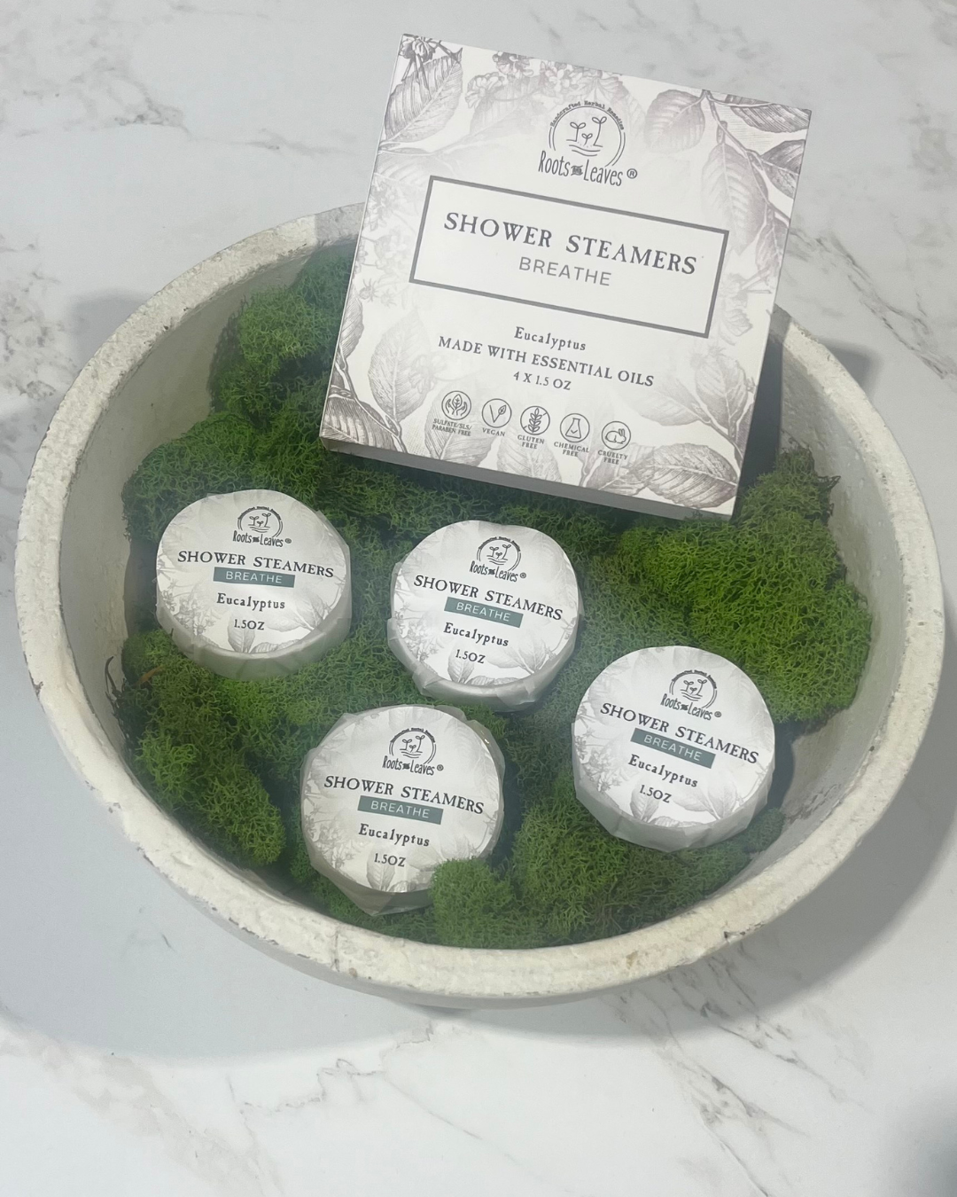 Shower Steamers/Bath Bombs: Breathe- Eucalyptus