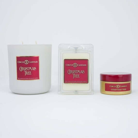 Christmas Tree: Jar Candle 14oz Circle E Candles