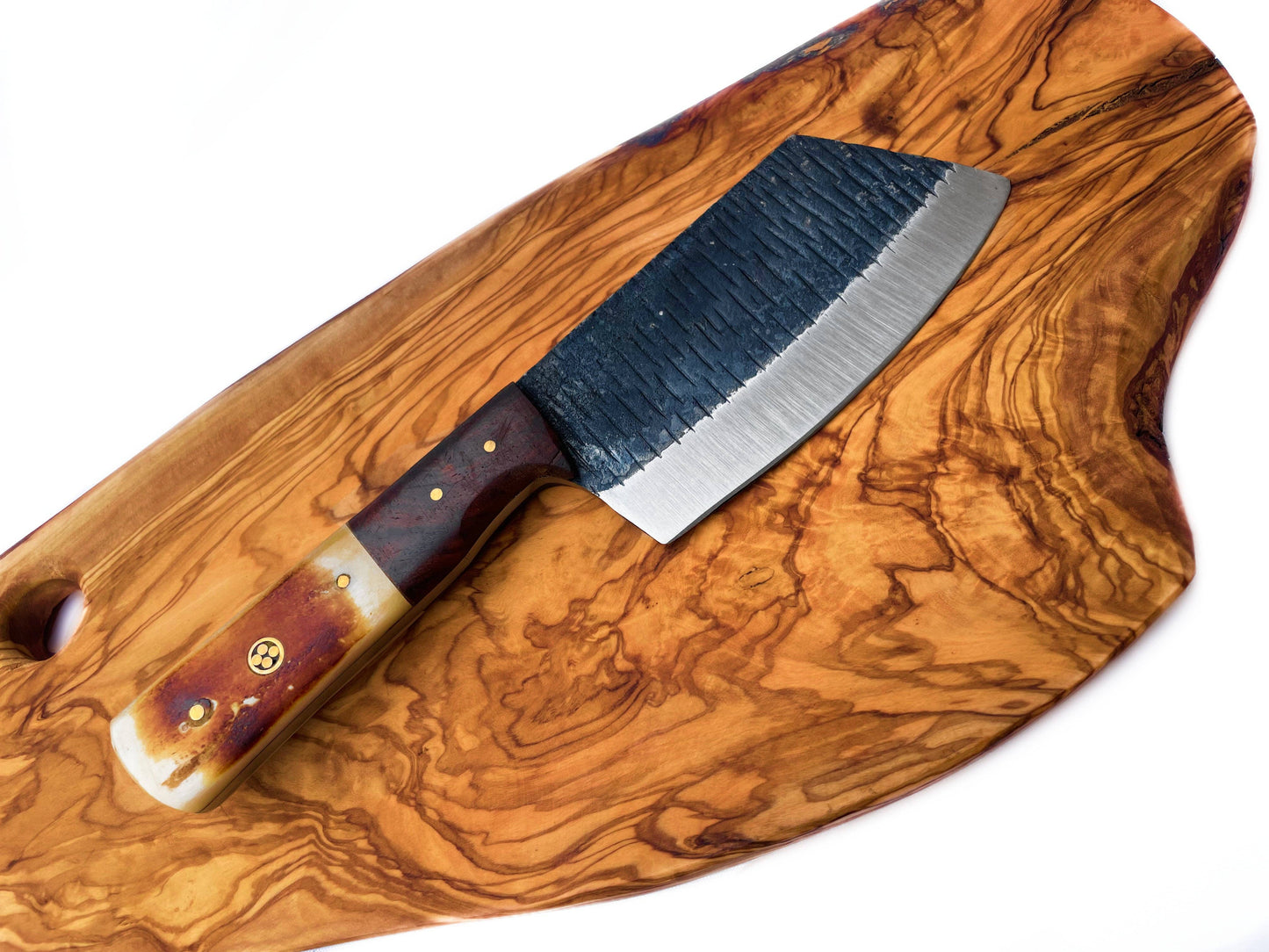 Handmade Carbon Steel Cleaver for Kitchen & Outdoor